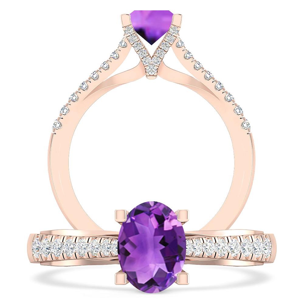Rose Gold - Amethyst