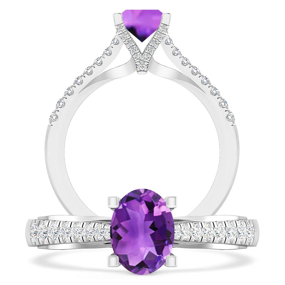 White Gold - Amethyst