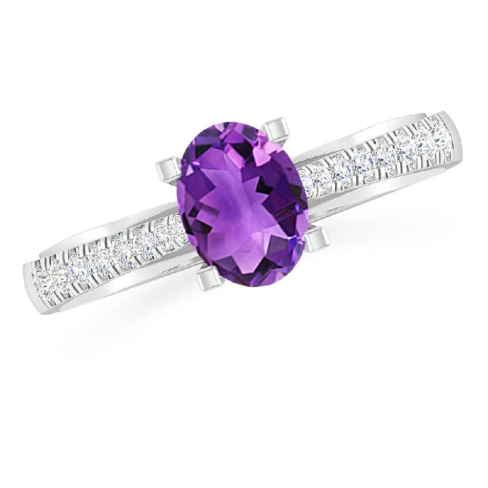 White Gold - Amethyst