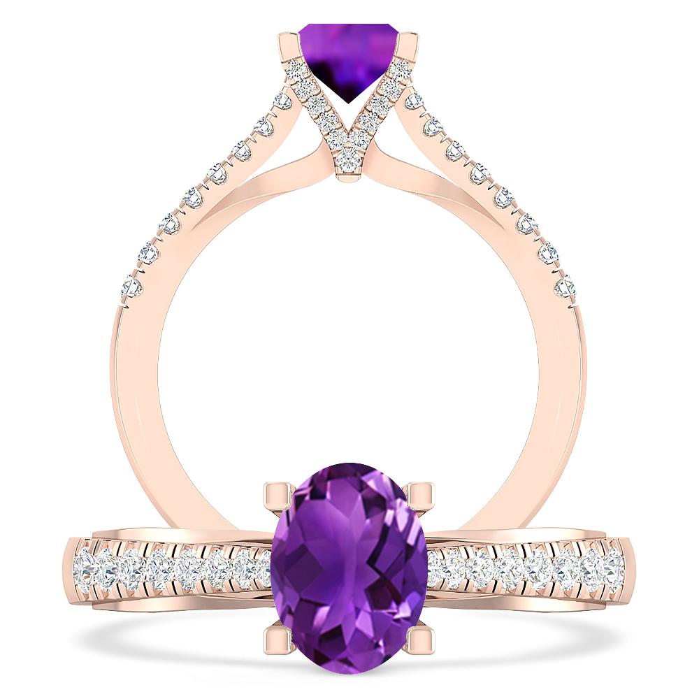 Rose Gold - Amethyst