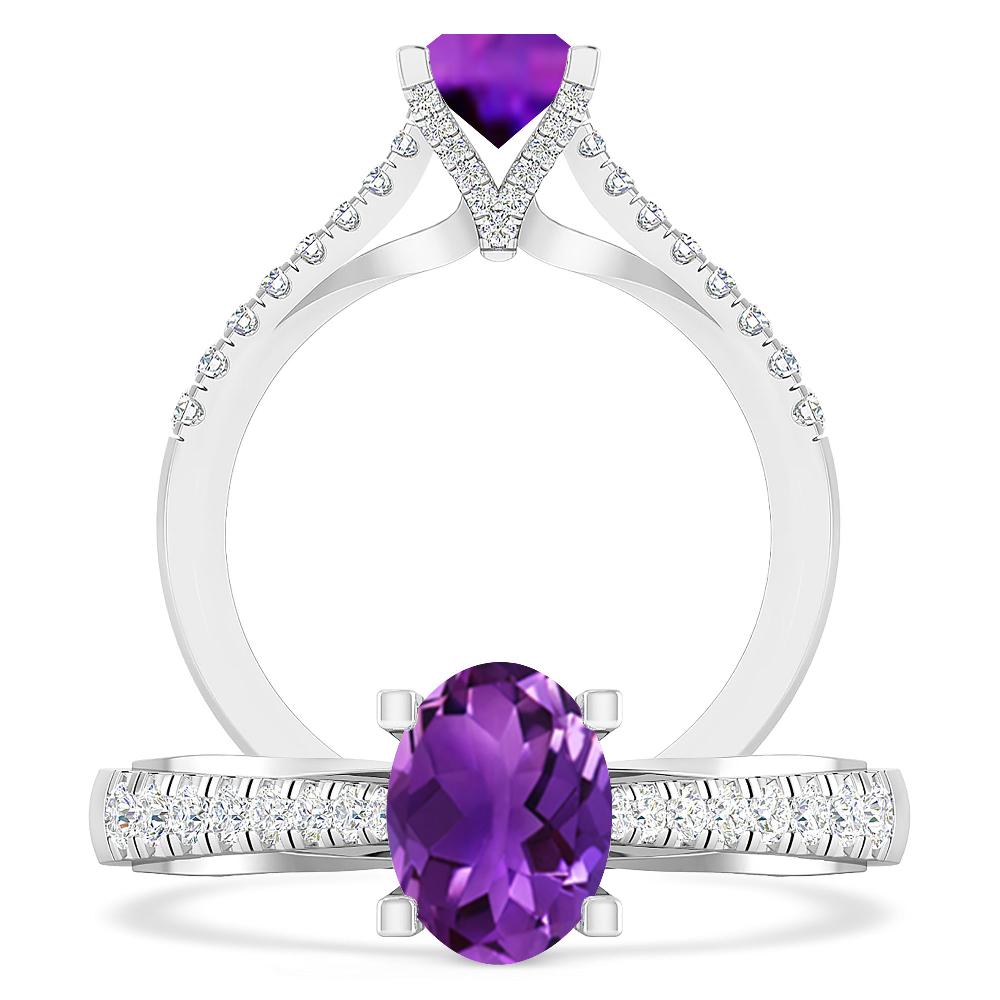 White Gold - Amethyst