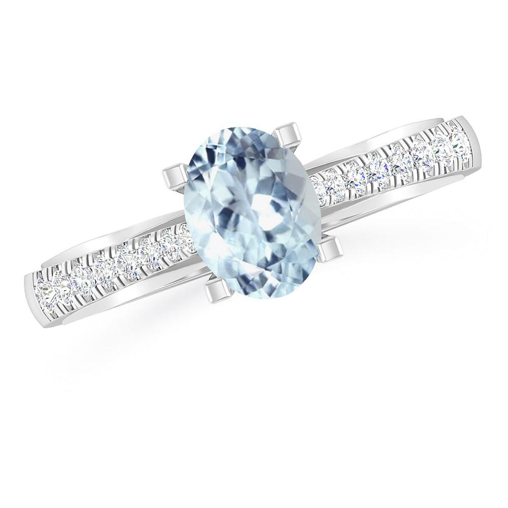 White Gold - Aquamarine