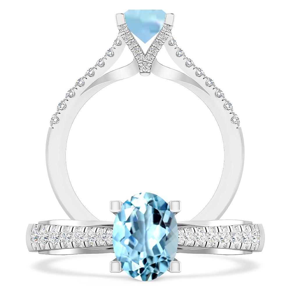 White Gold - Aquamarine