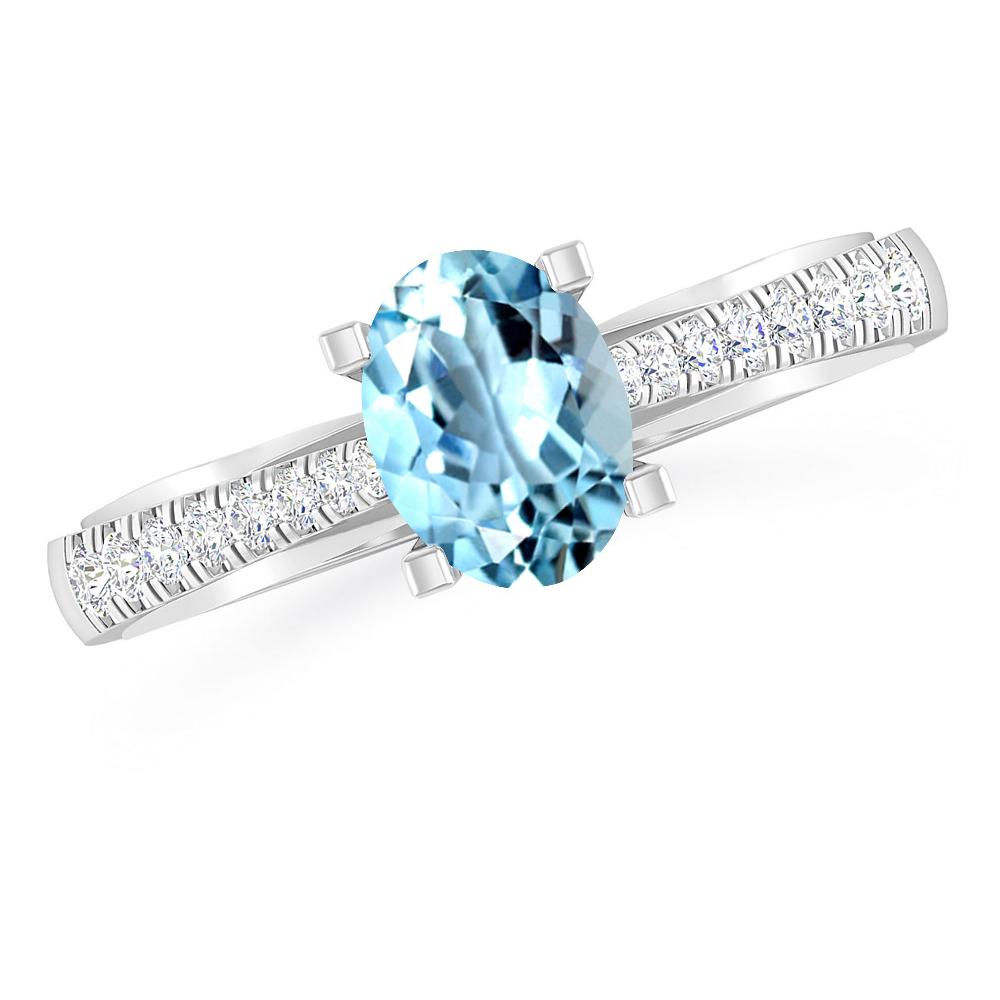White Gold - Aquamarine