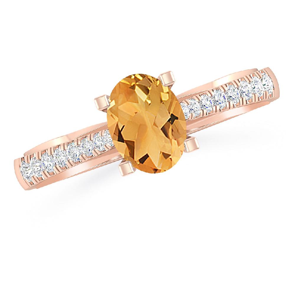 Rose Gold - Citrine