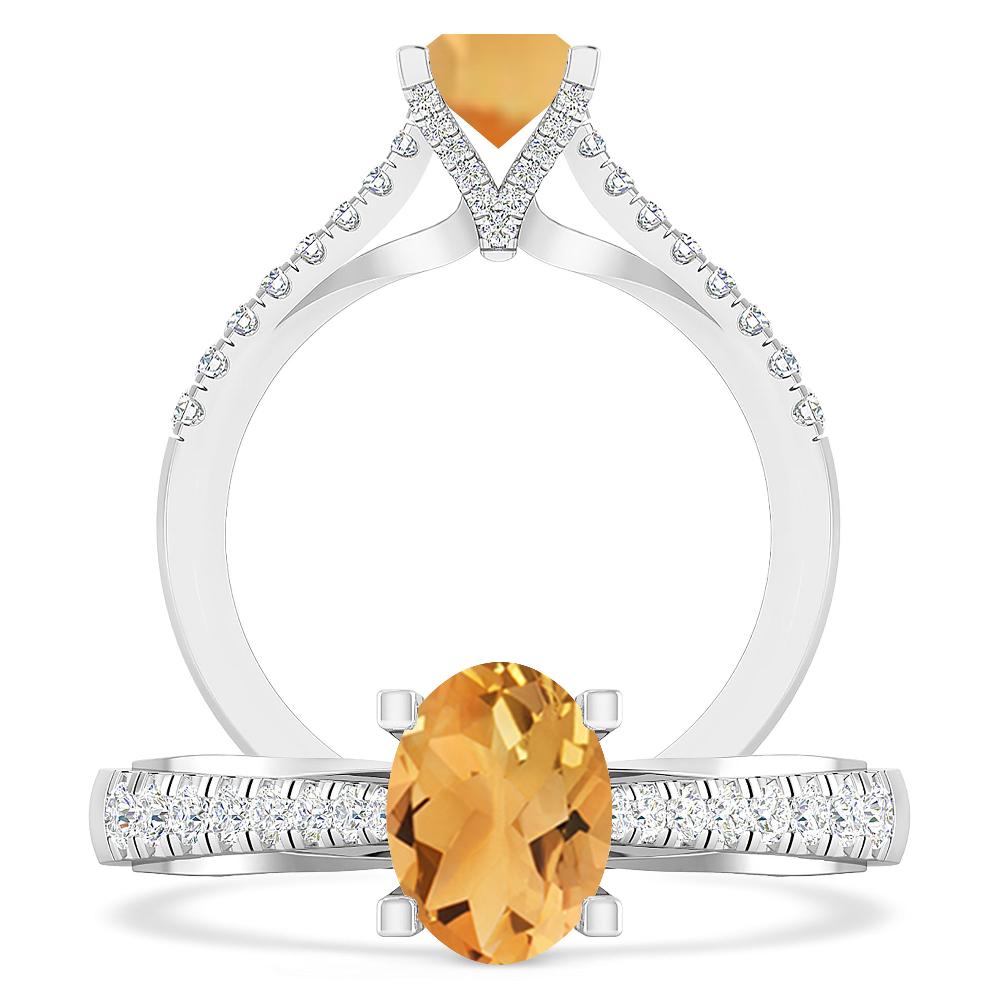 White Gold - Citrine