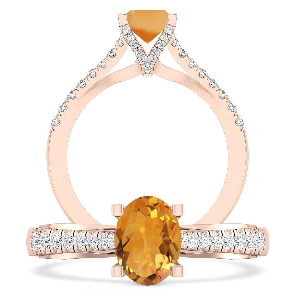 Rose Gold - Citrine