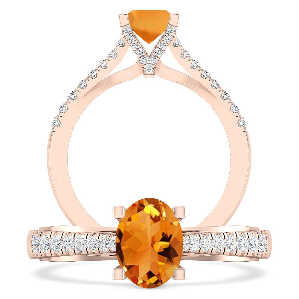Rose Gold - Citrine