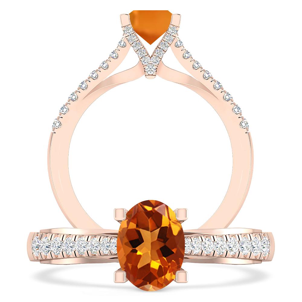 Rose Gold - Citrine