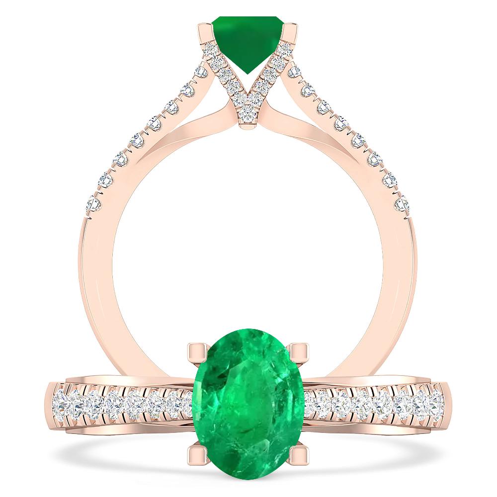 Rose Gold - Emerald