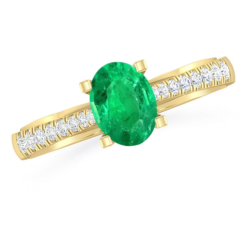 Yellow Gold - Emerald