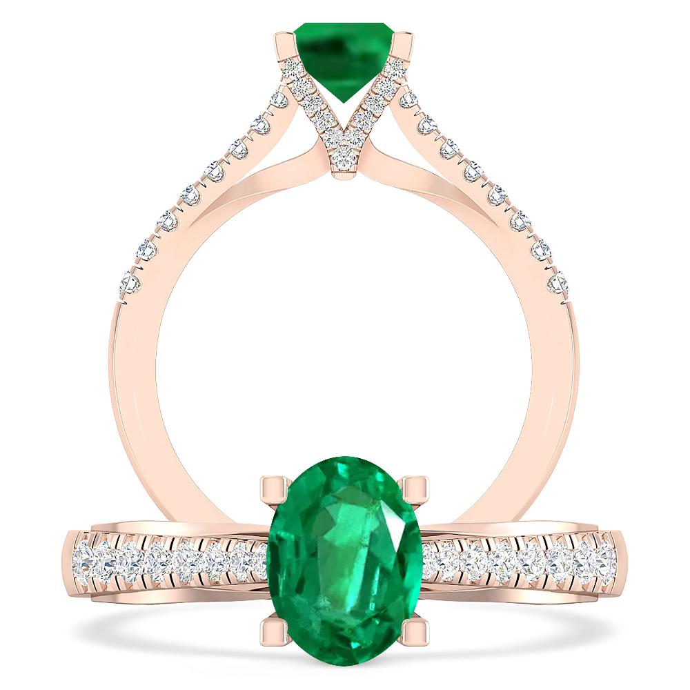 Rose Gold - Emerald