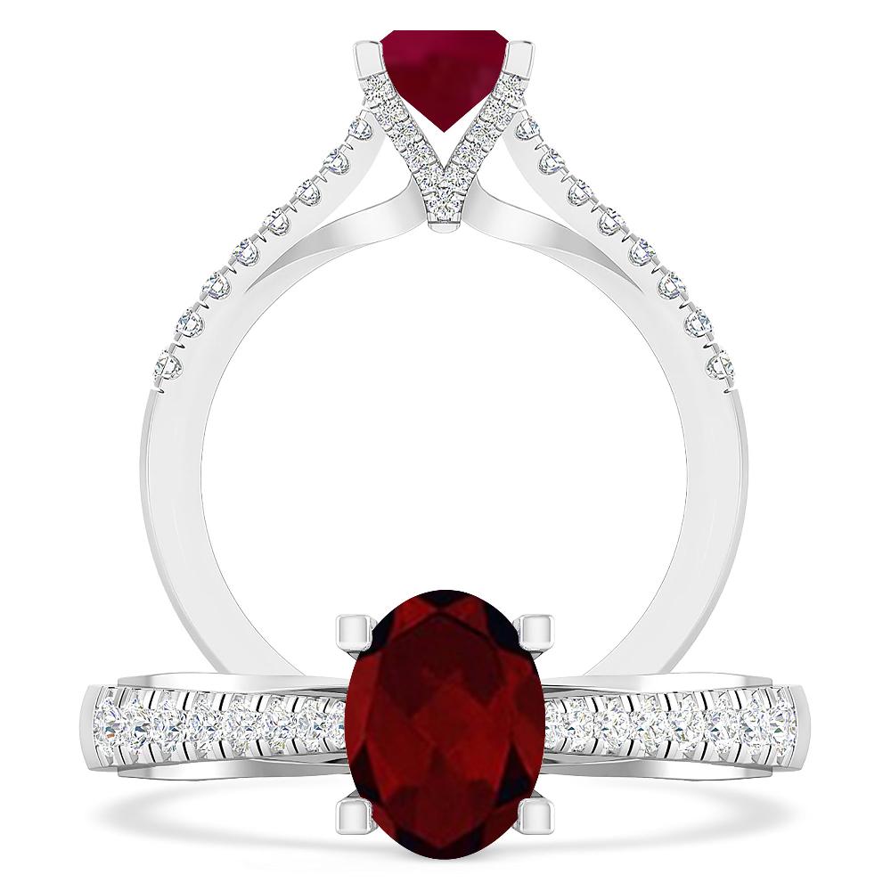 White Gold - Garnet