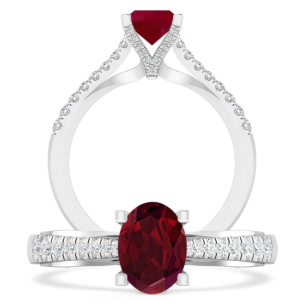 White Gold - Garnet