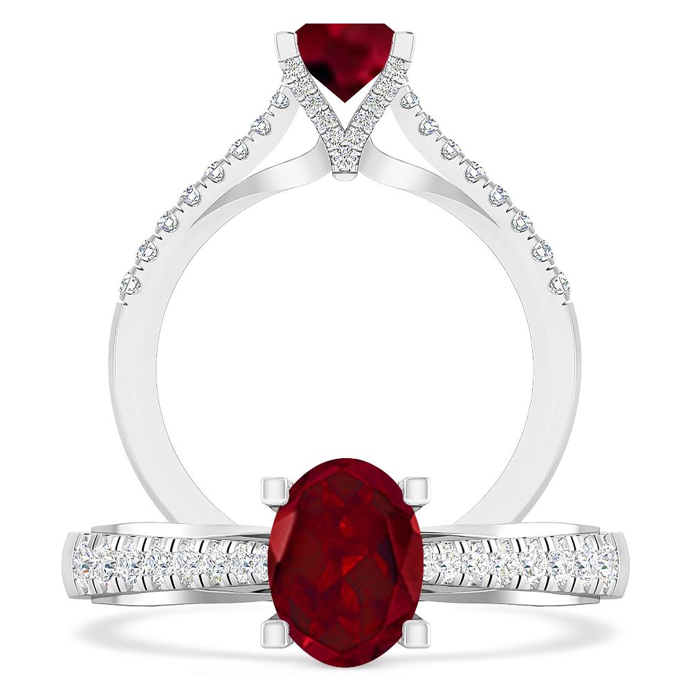 White Gold - Garnet