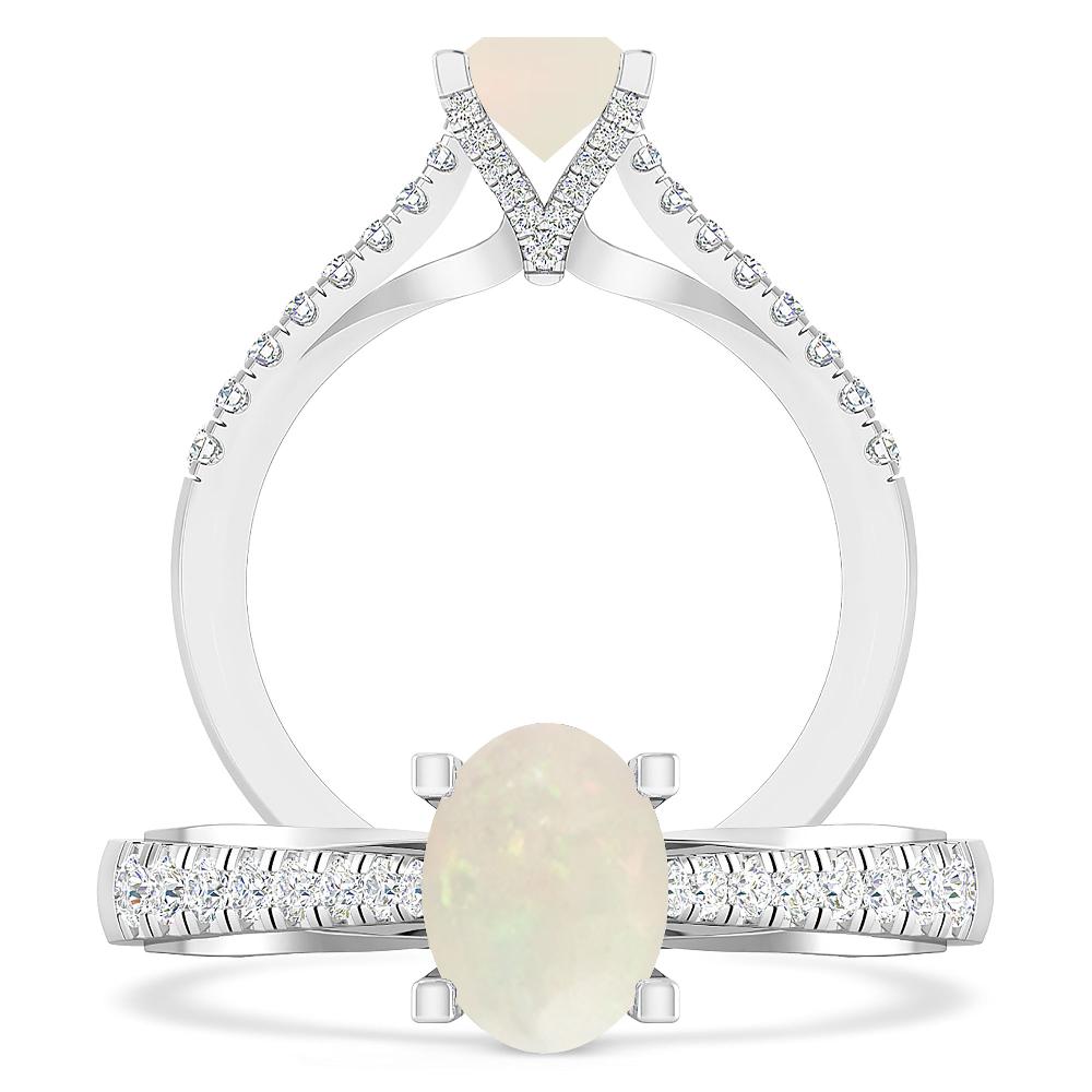 White Gold - Opal