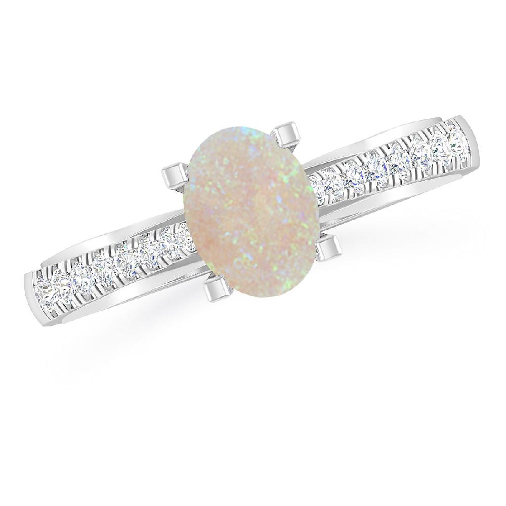 White Gold - Opal