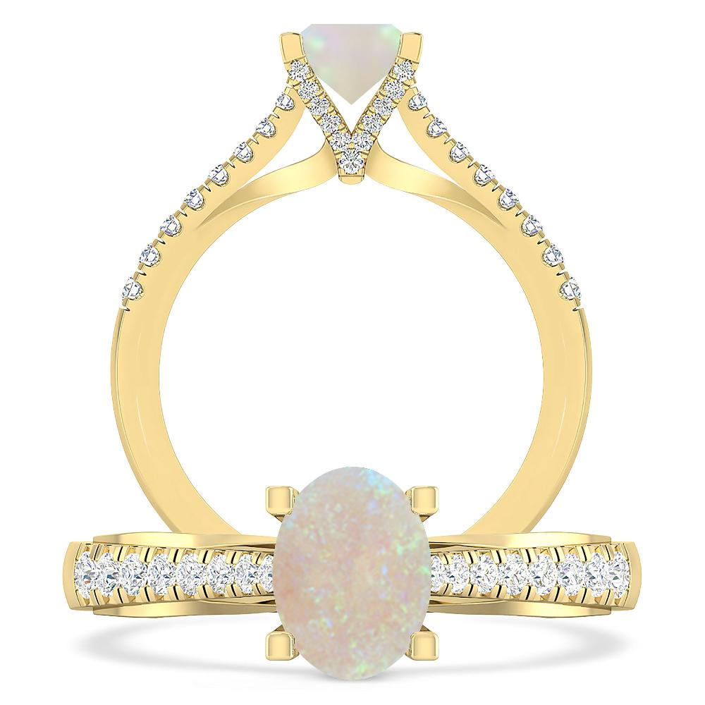 Yellow Gold - Opal