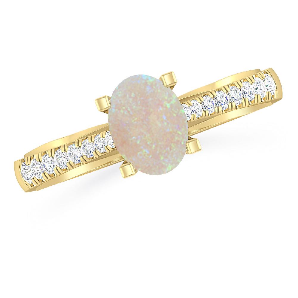 Yellow Gold - Opal