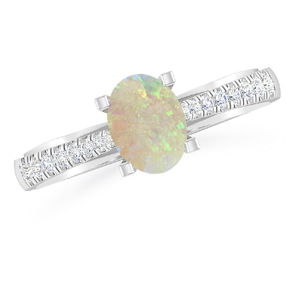 White Gold - Opal