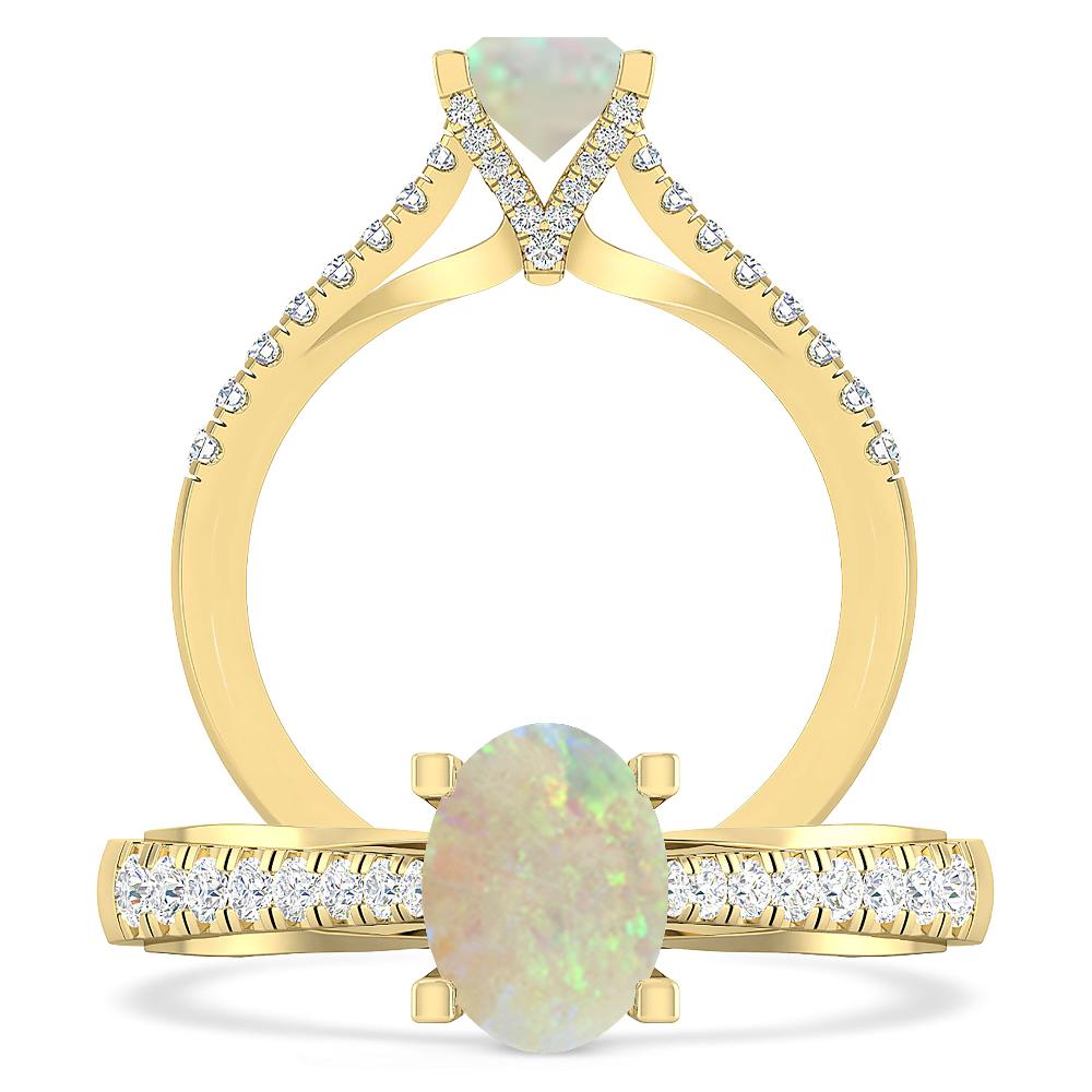 Yellow Gold - Opal