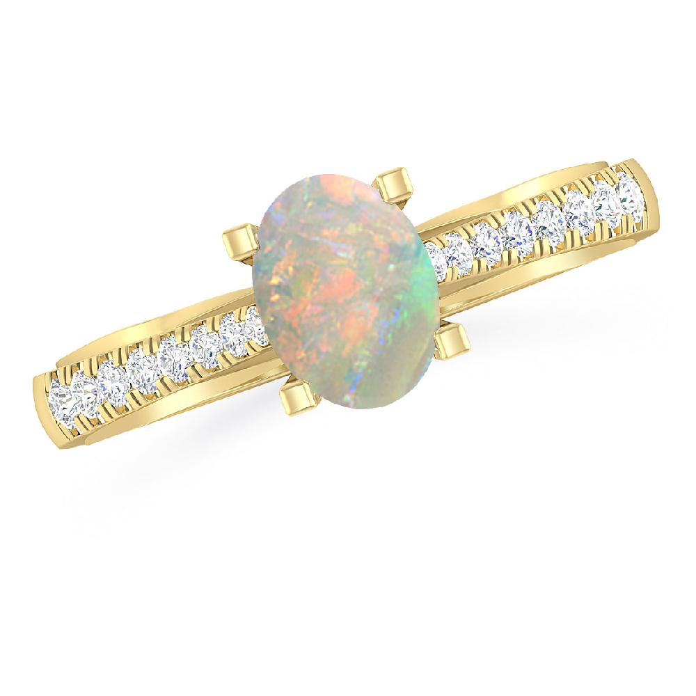 Yellow Gold - Opal