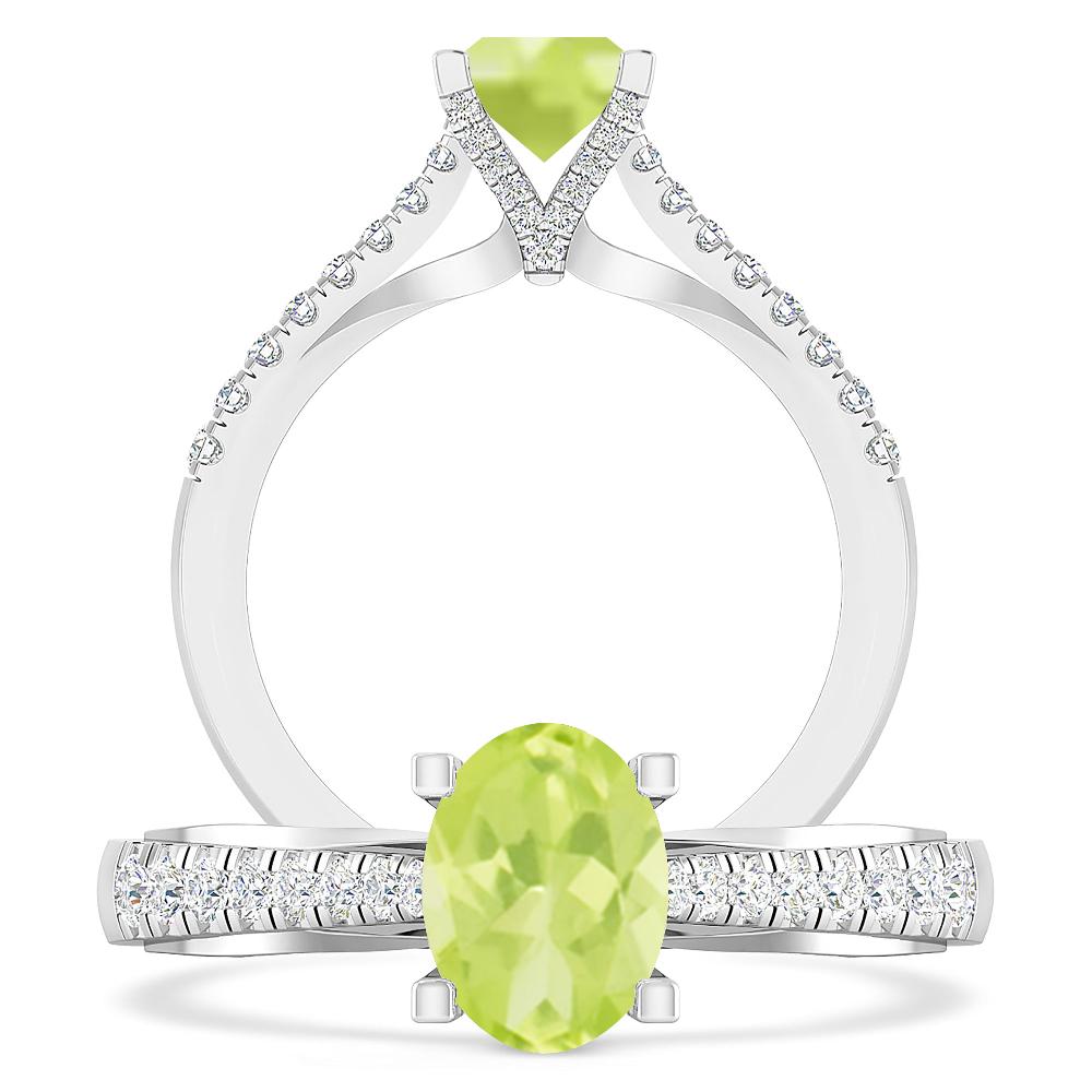 White Gold - Peridot