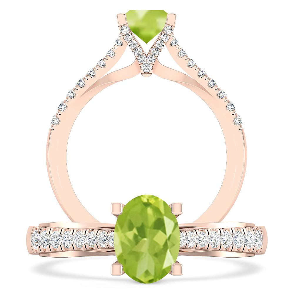 Rose Gold - Peridot