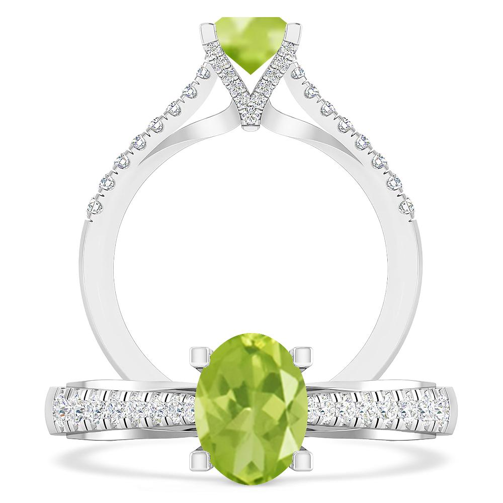 White Gold - Peridot