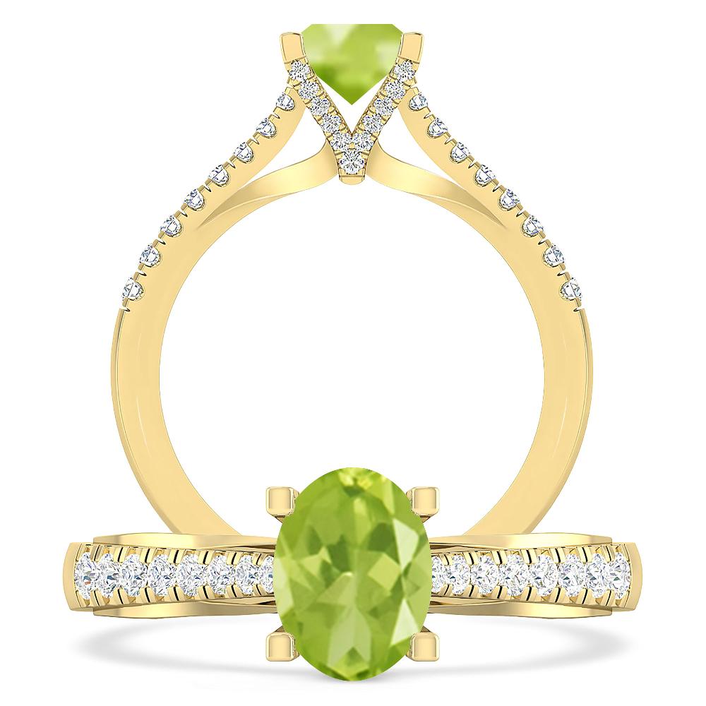 Yellow Gold - Peridot