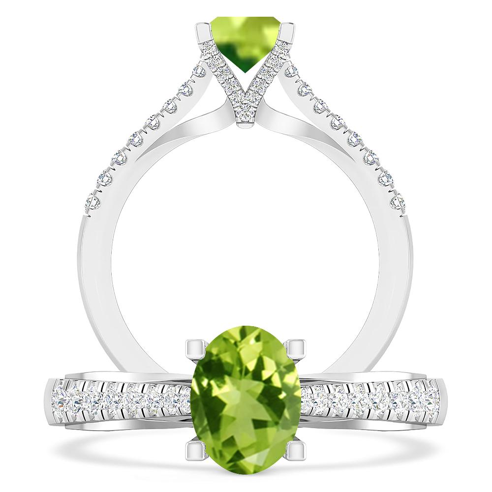 White Gold - Peridot