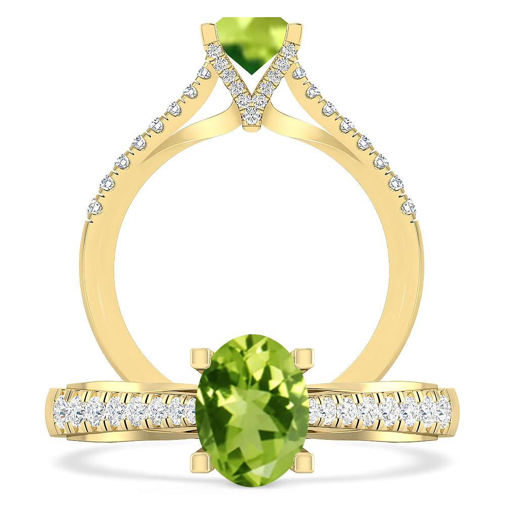 Yellow Gold - Peridot