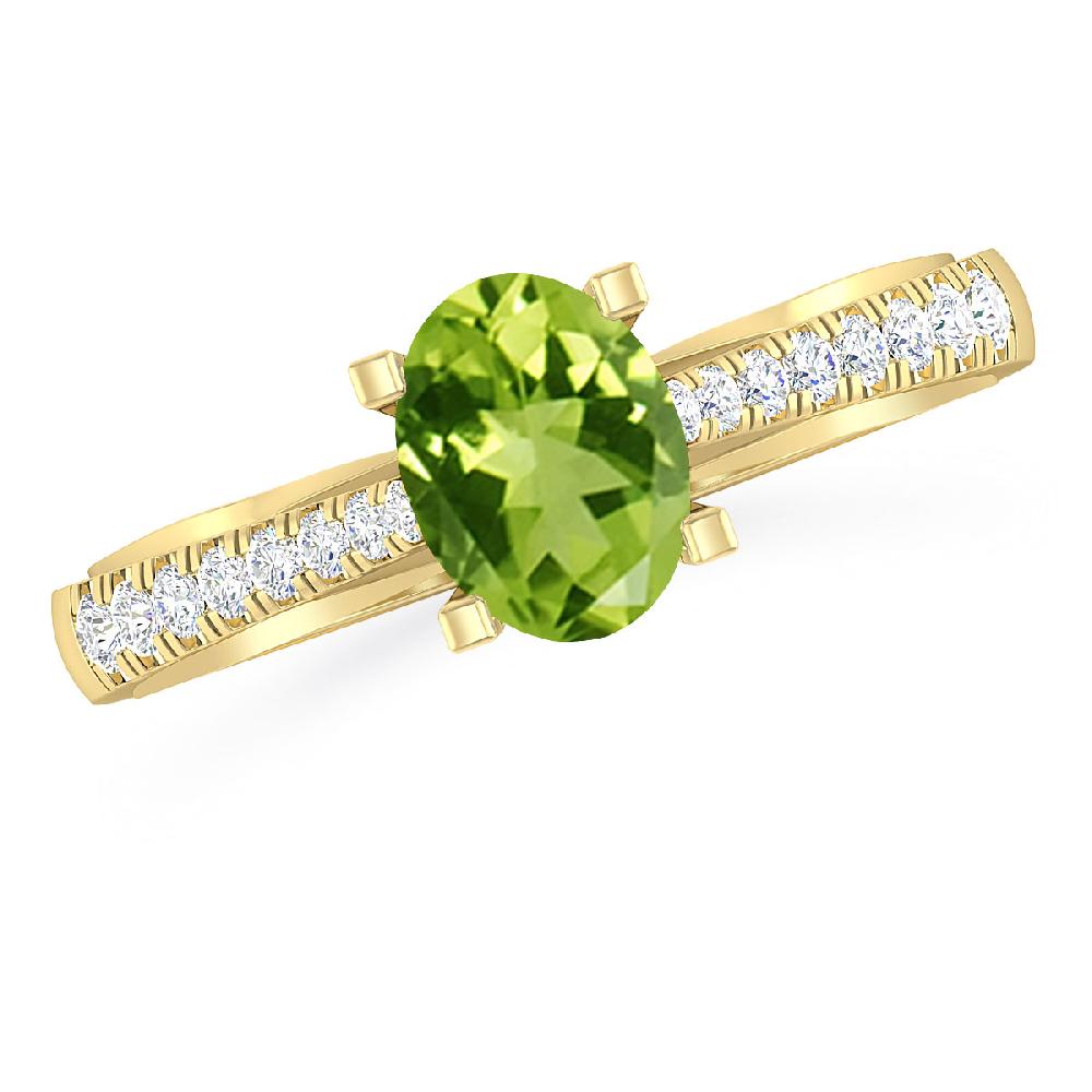Yellow Gold - Peridot