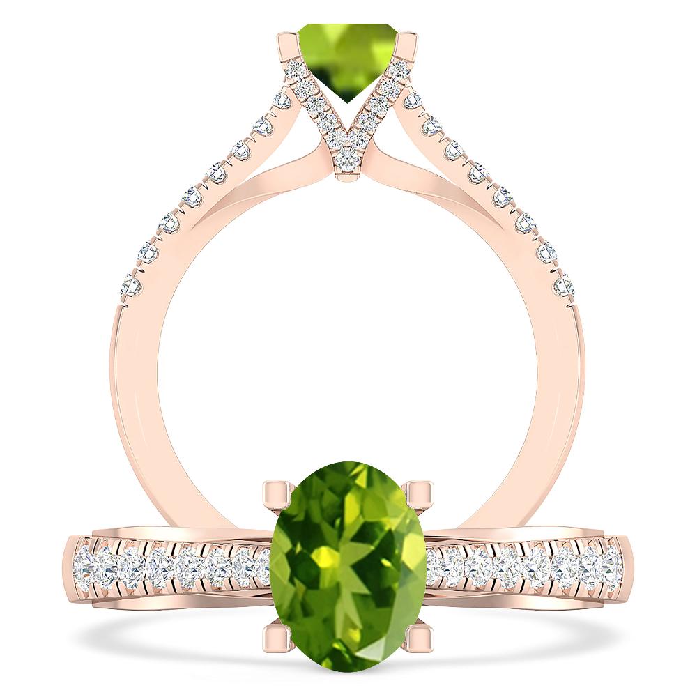 Rose Gold - Peridot