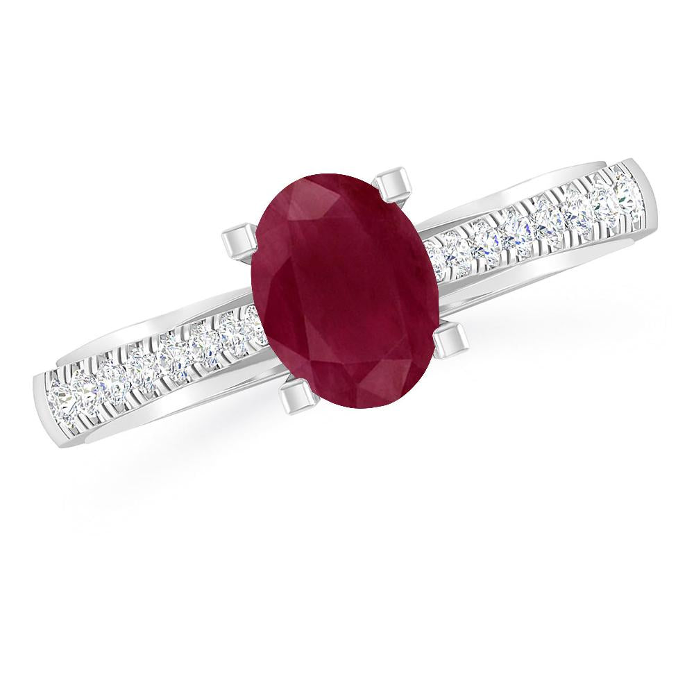 White Gold - Ruby