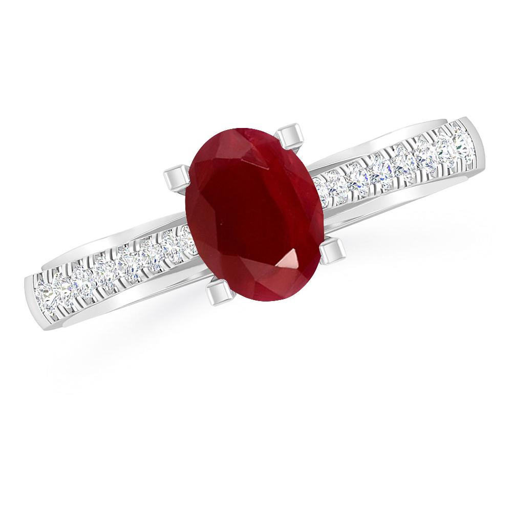 White Gold - Ruby