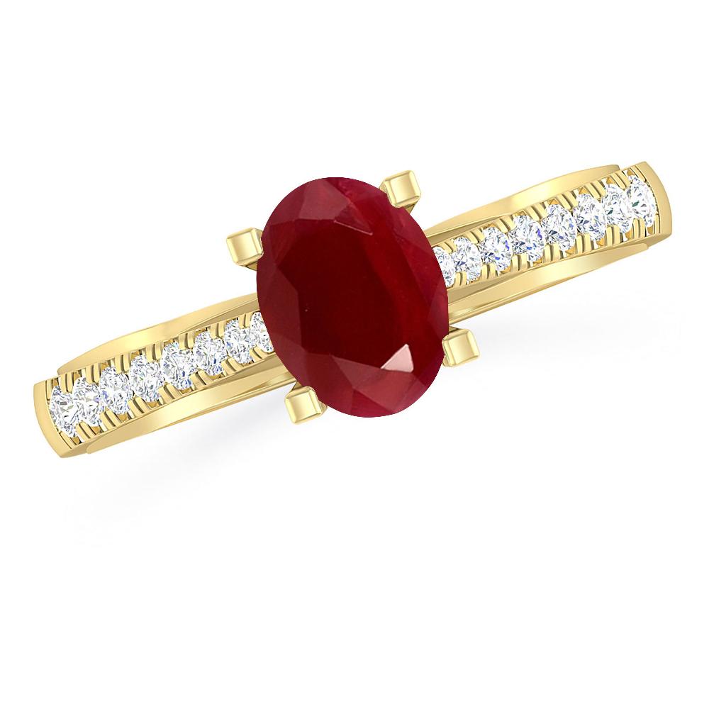 Yellow Gold - Ruby