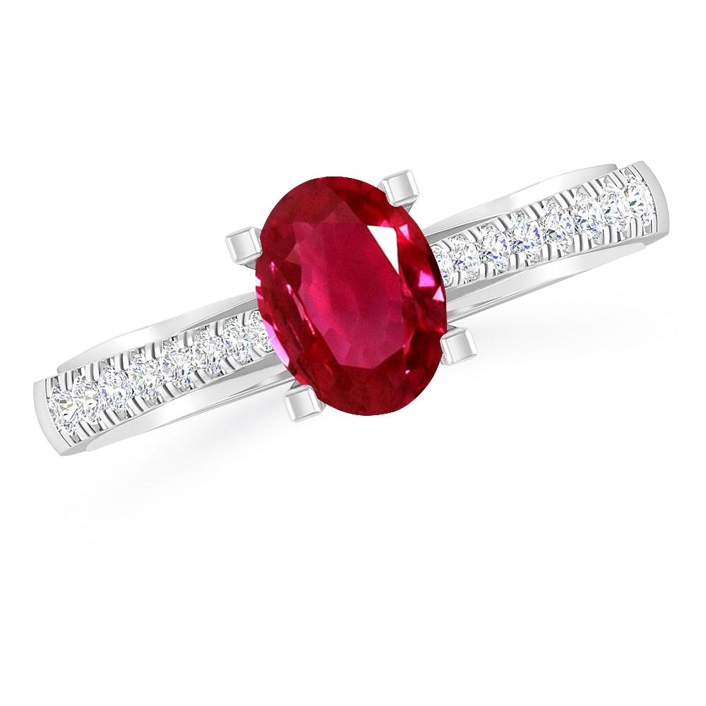 White Gold - Ruby