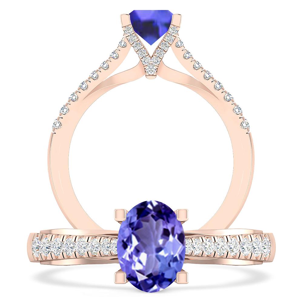 Rose Gold - Tanzanite