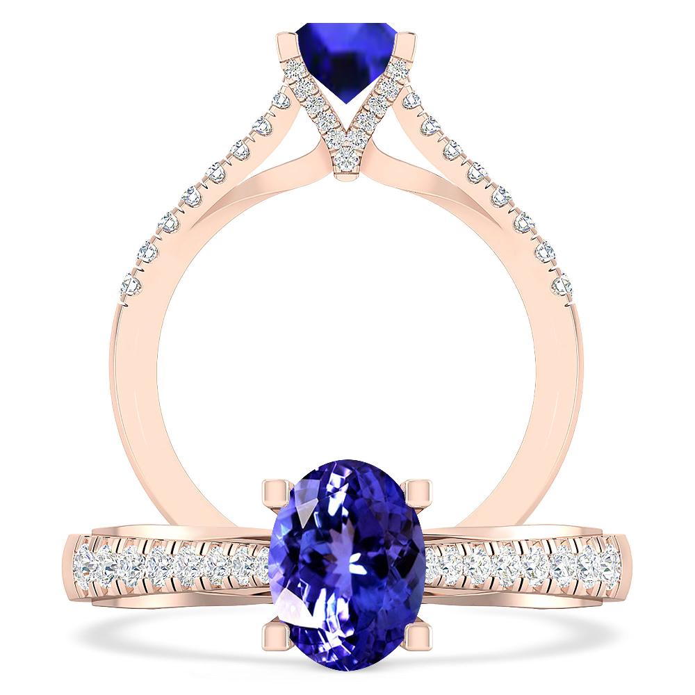 Rose Gold - Tanzanite