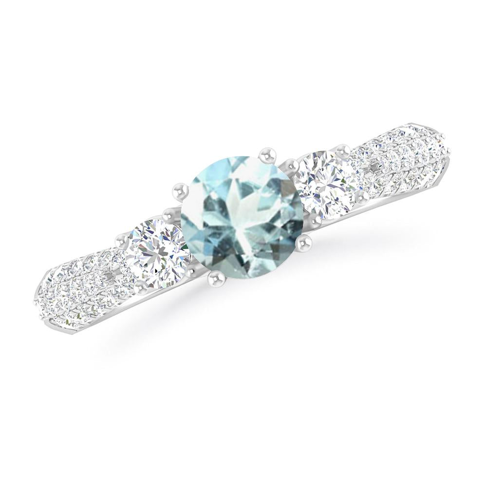 White Gold - Aquamarine