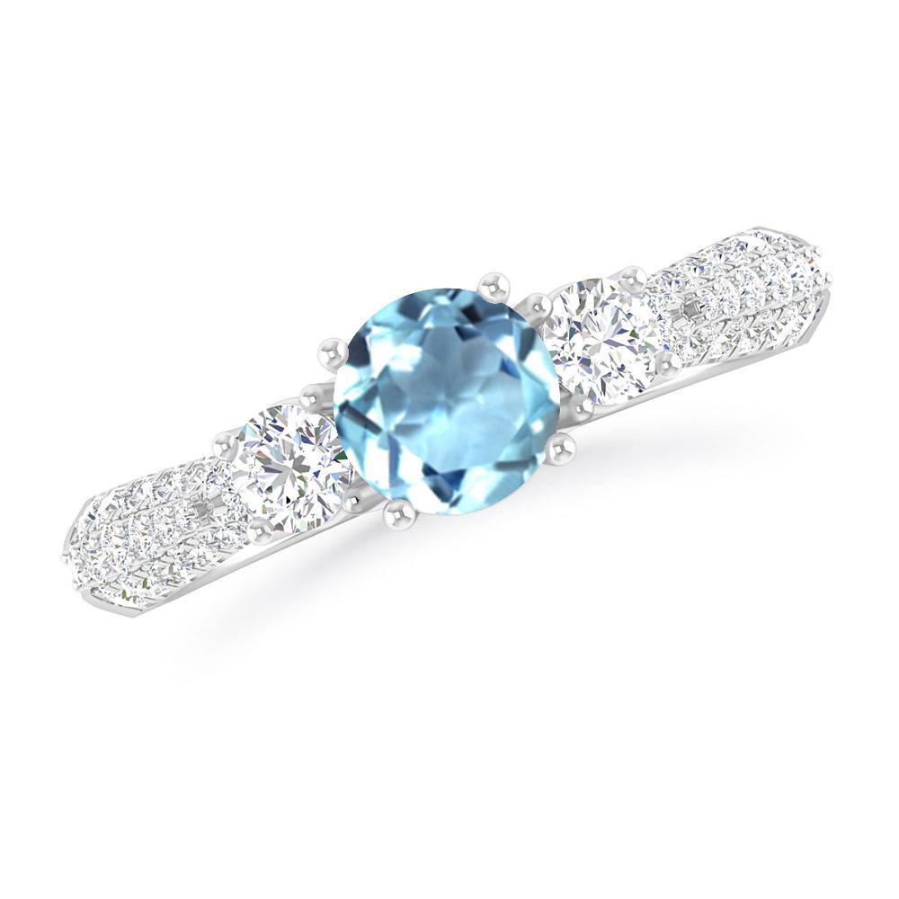 White Gold - Aquamarine