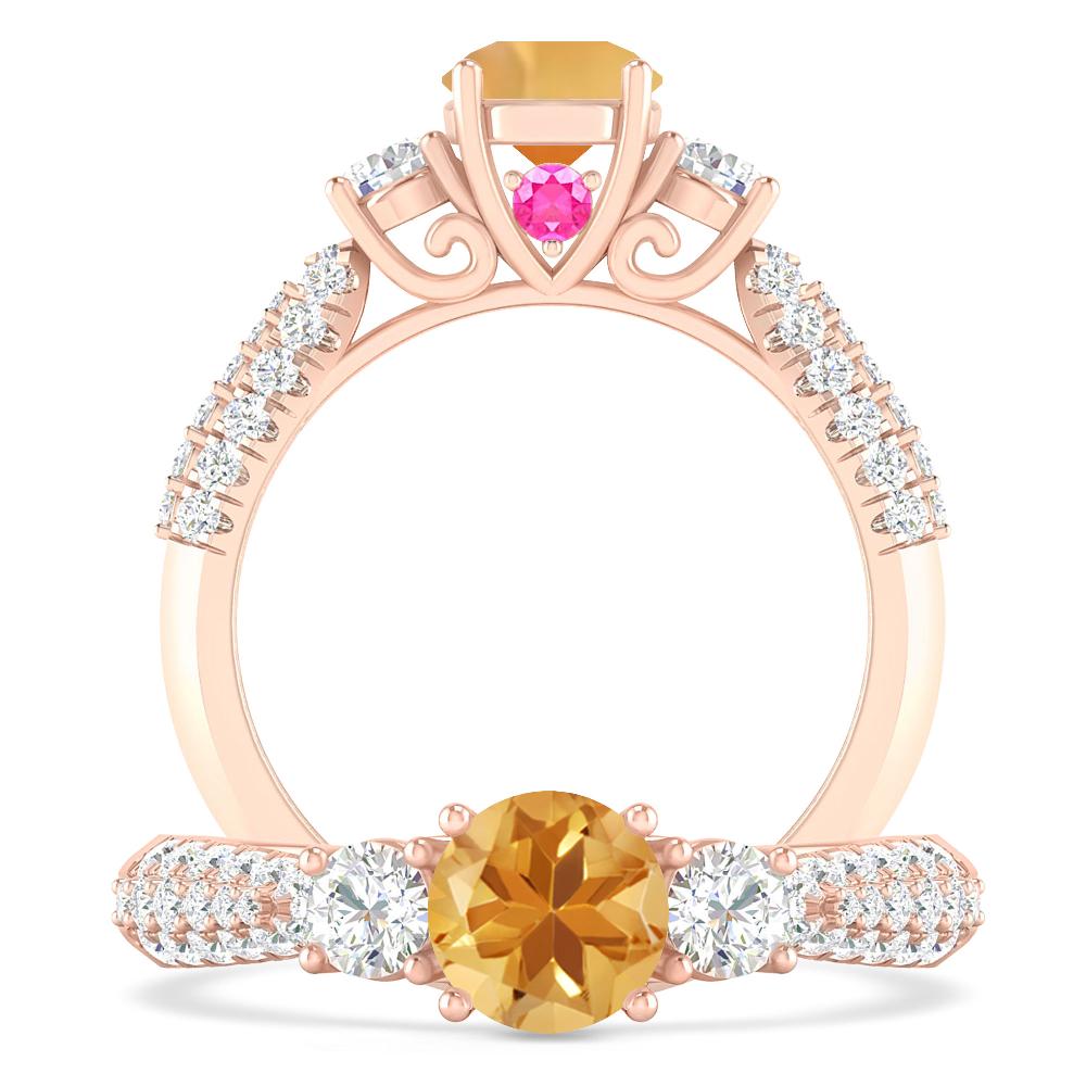 Rose Gold - Citrine
