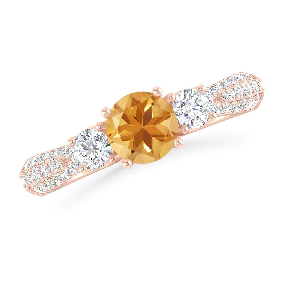 Rose Gold - Citrine