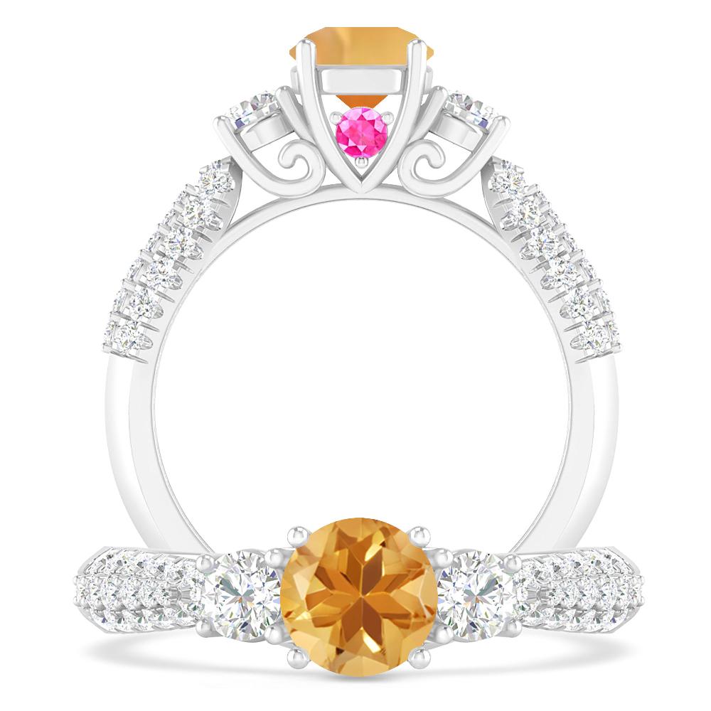 White Gold - Citrine