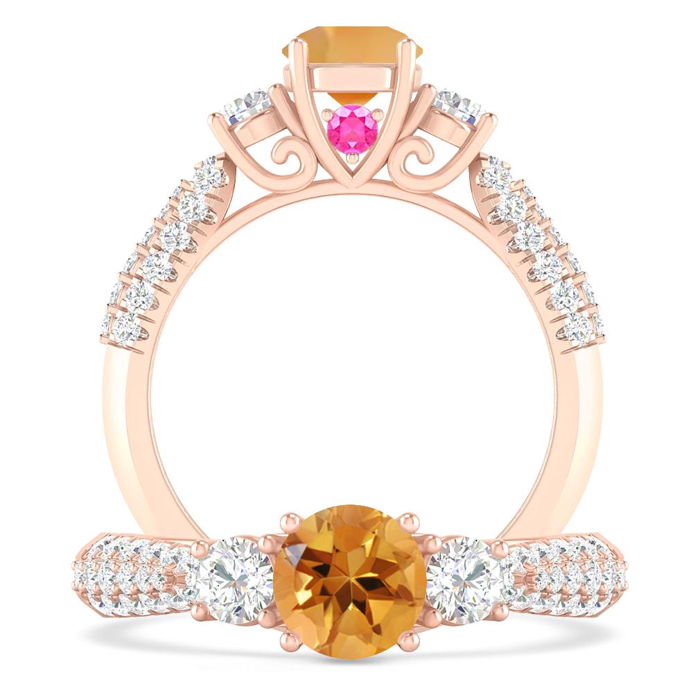 Rose Gold - Citrine