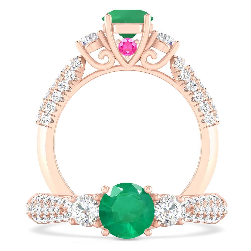 Rose Gold - Emerald