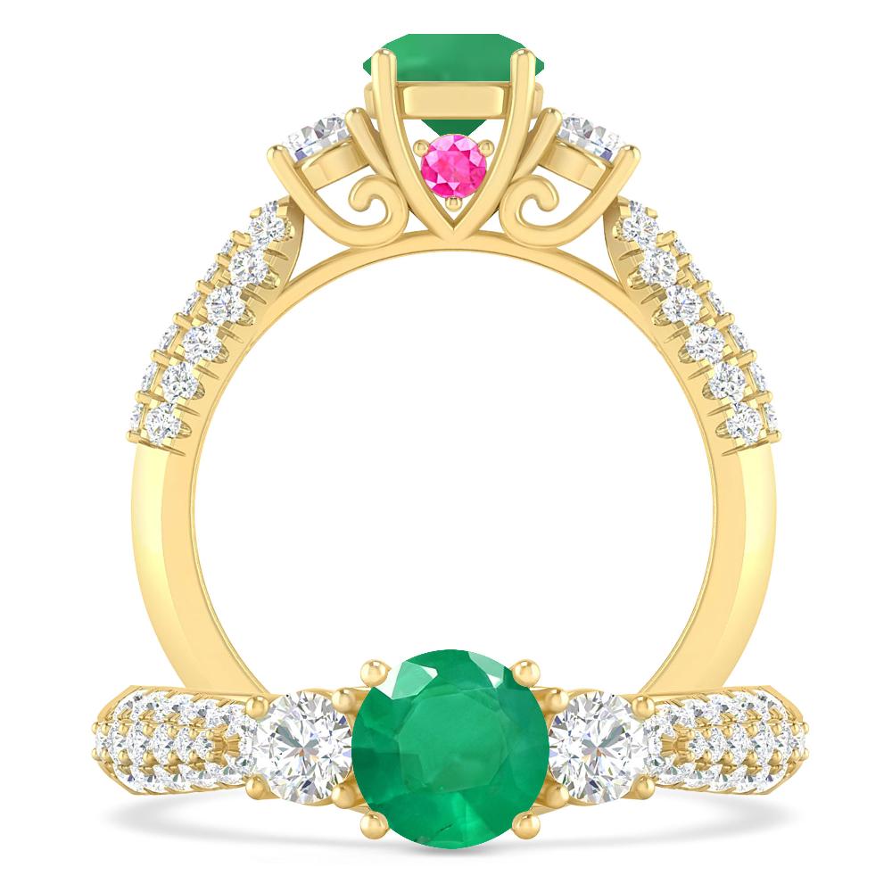 Yellow Gold - Emerald