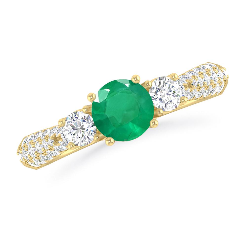 Yellow Gold - Emerald