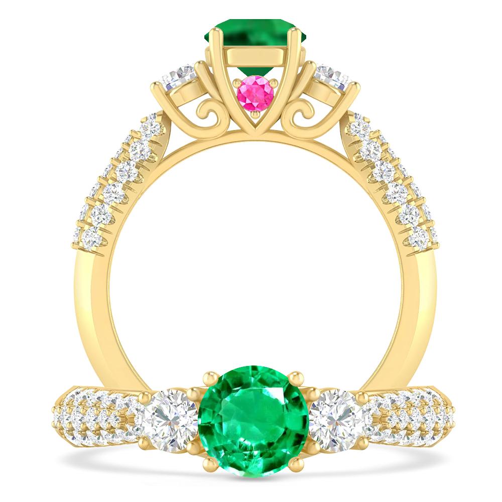 Yellow Gold - Emerald